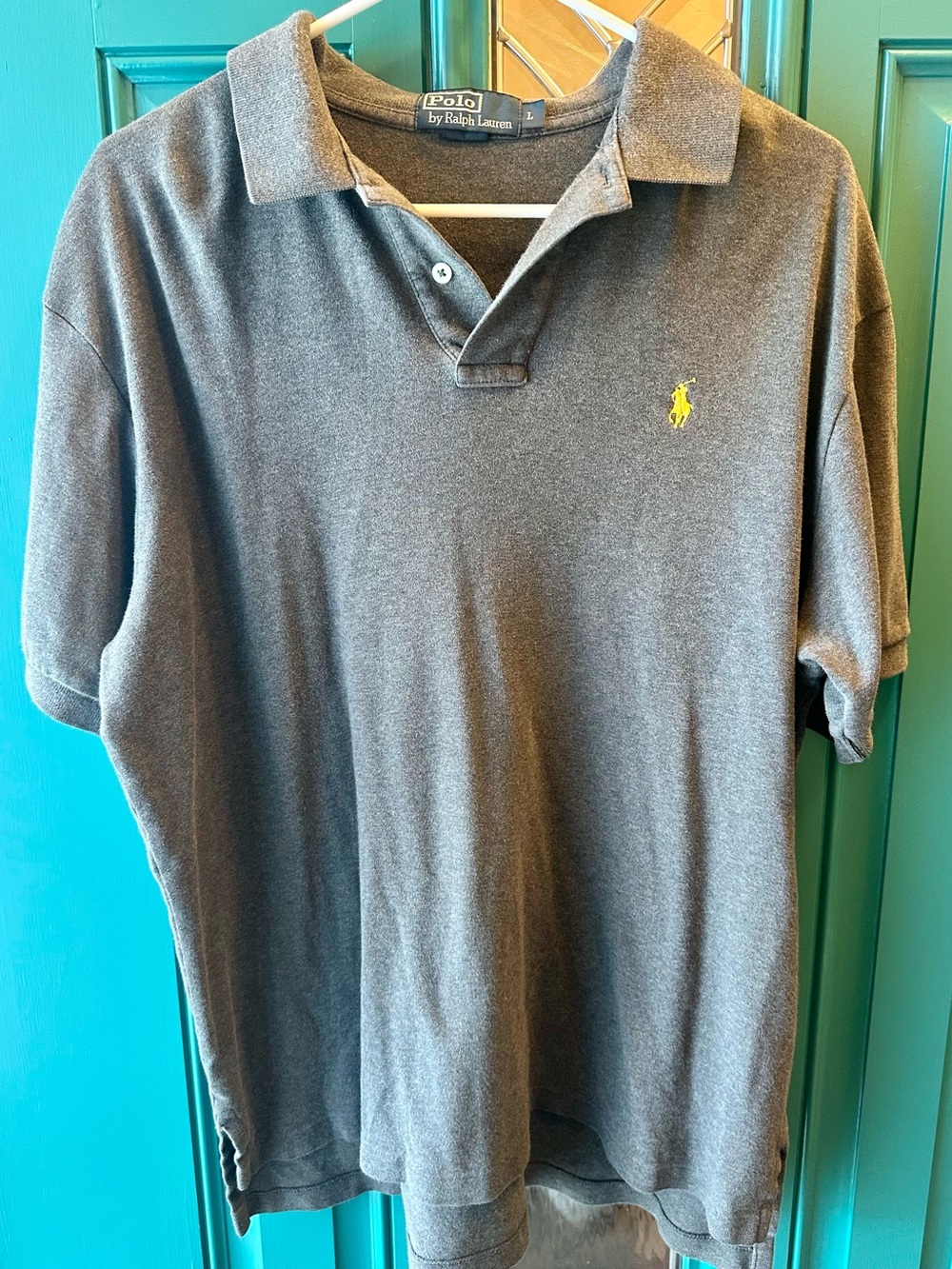 Polo by Ralph Lauren Men’s Dark Gray Short Sleeve Polo Shirt